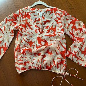 Diane VonFurstenburg Sheer Silk Blouse